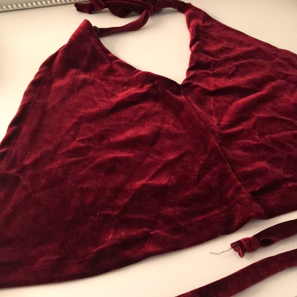 Rave With Mi Gente Halter Tie Top - Picture 2 of 2